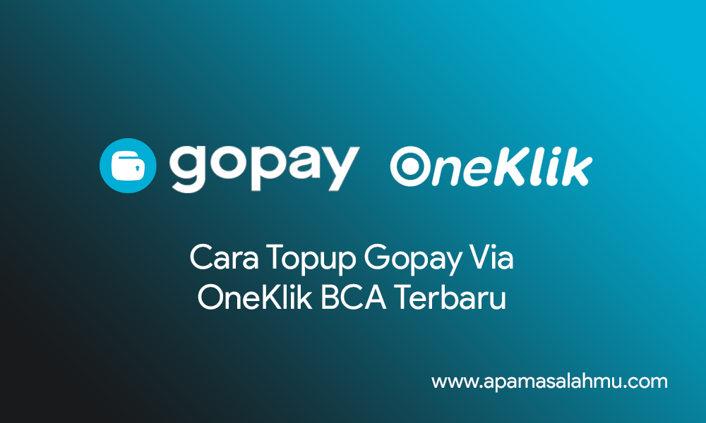 Top up GoPay Via BCA OneKlik